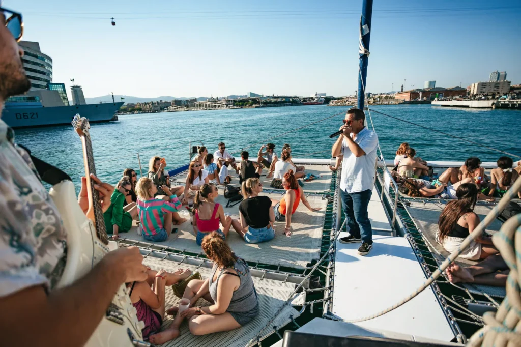 Barcelona Sunset Catamaran Cruise with Live Music